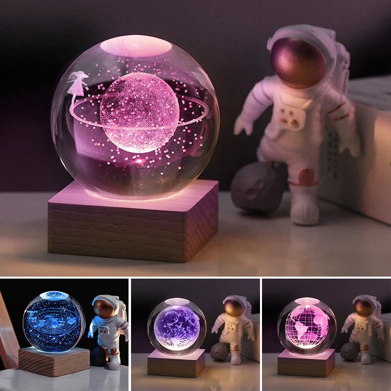 StarGlobe – 3D Galaxy Kristallkugel Nachtlicht