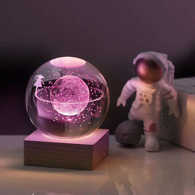 StarGlobe – 3D Galaxy Kristallkugel Nachtlicht