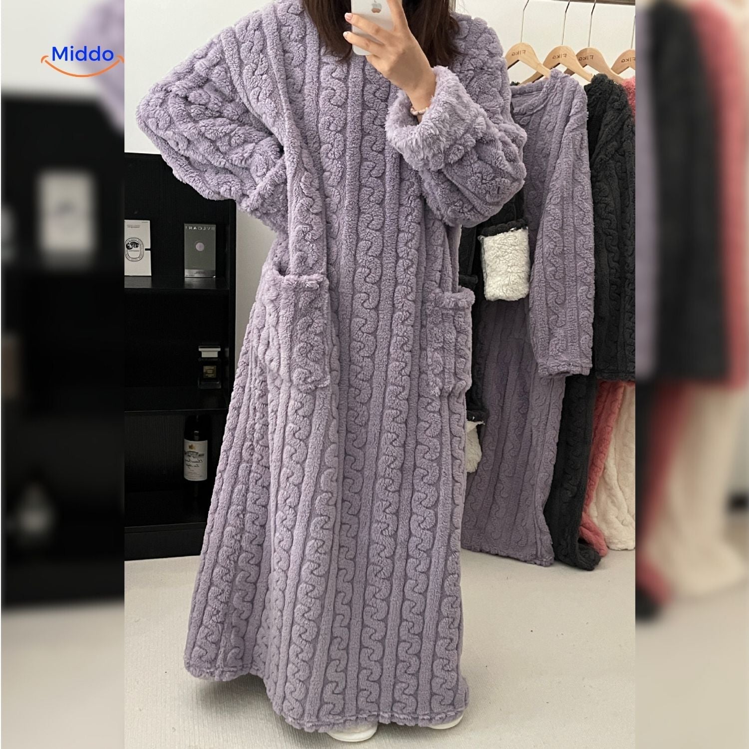 Snugglewear Decken-Kleid™ — Fühl die Wärme, beweg dich frei und genieße endlosen Kuschelkomfort!