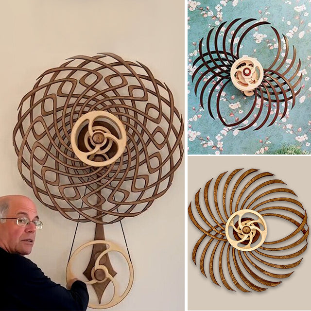 KineWood Art — Handgefertigte kinetische Skulptur aus Holz