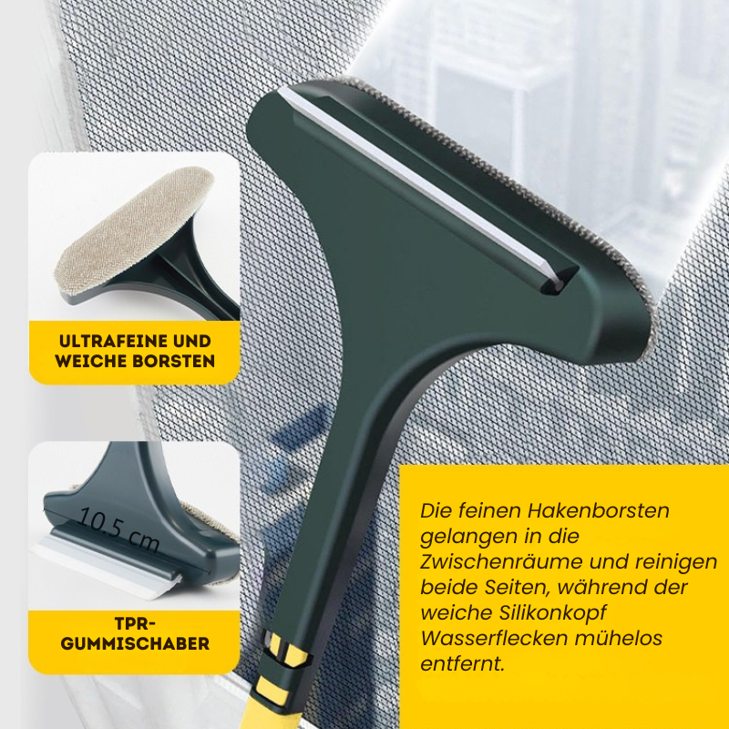 ClearGrid Pro – 2-in-1 Reinigungsbürste für makellose Fliegengitter