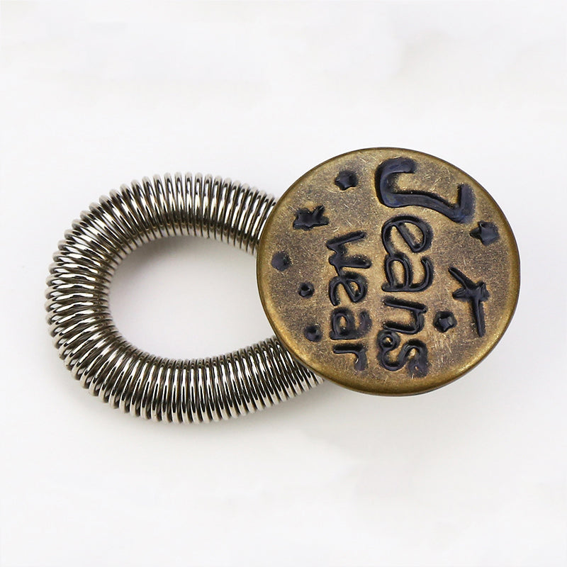 FlexiButton – Elastische Jeansverlängerung aus Metall (10er-Set)
