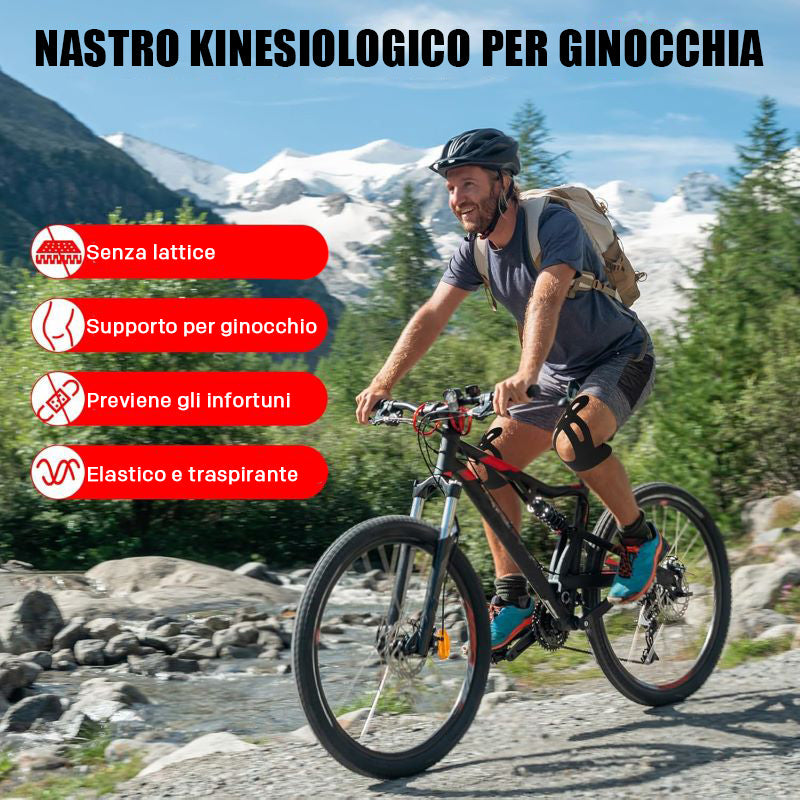 1+1 GRATIS | KneeFlex Tape – Kinesiologisches Knieband (4 Stück)
