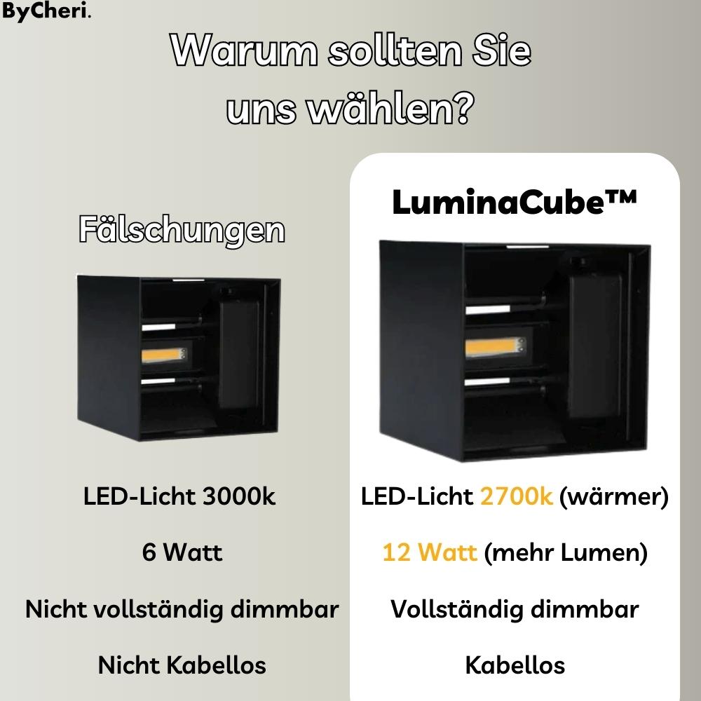 LuminaCube™ – Kabellose Luxus-Wandlampe für innen & außen