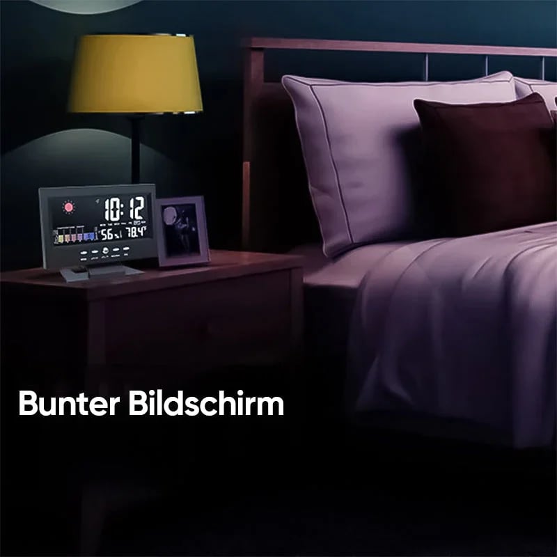 MeteoClock™ – Digitaler Wecker mit Temperatur- & Feuchtigkeitsanzeige