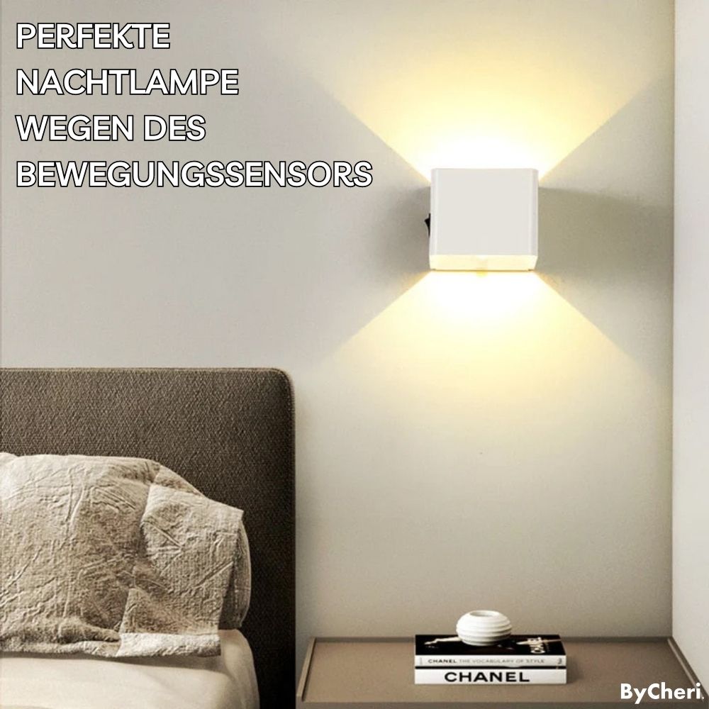LuminaCube™ – Kabellose Luxus-Wandlampe für innen & außen