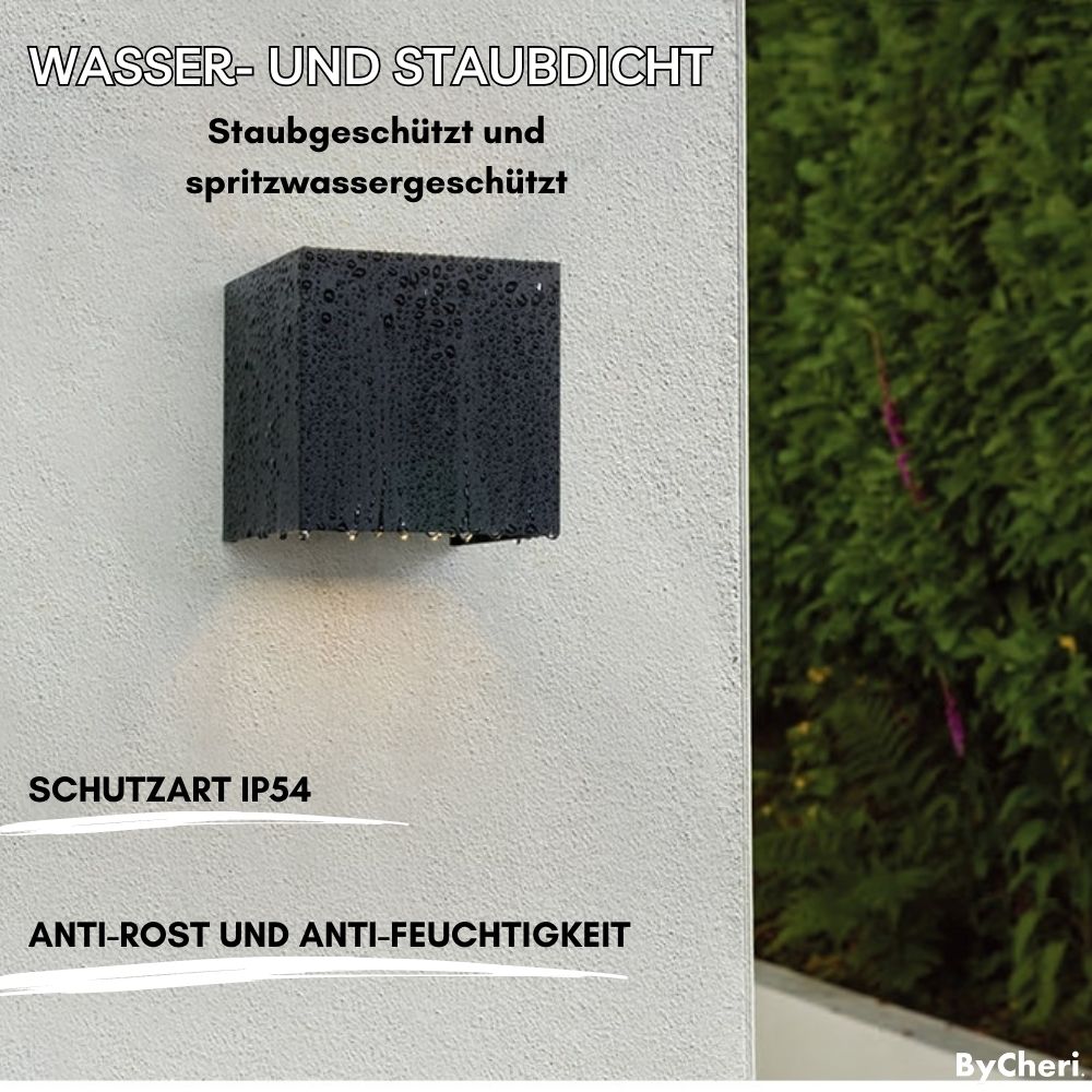 LuminaCube™ – Kabellose Luxus-Wandlampe für innen & außen