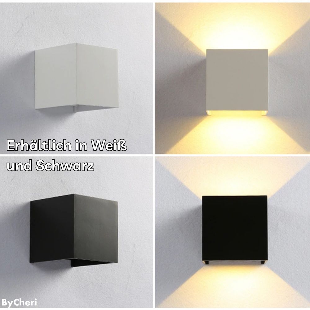 LuminaCube™ – Kabellose Luxus-Wandlampe für innen & außen