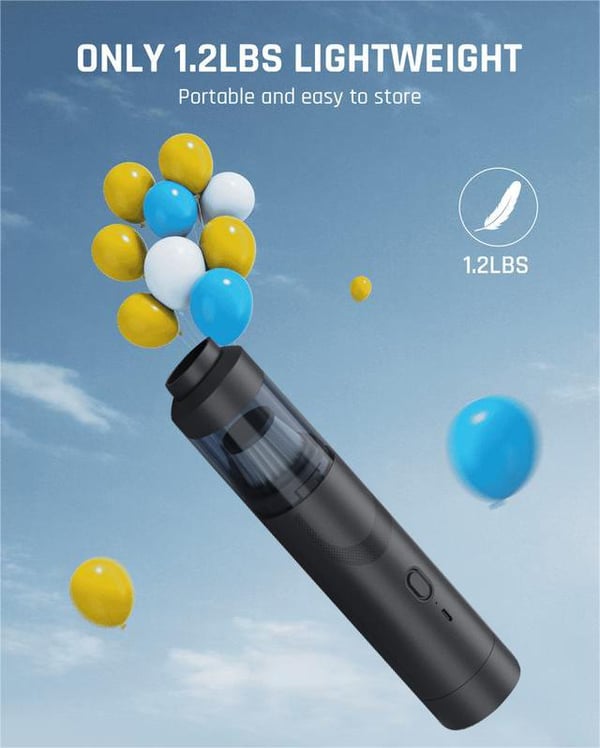 V8 Mate™ – Kabelloser Auto-Staubsauger mit starker Saugkraft und USB-C-Ladung