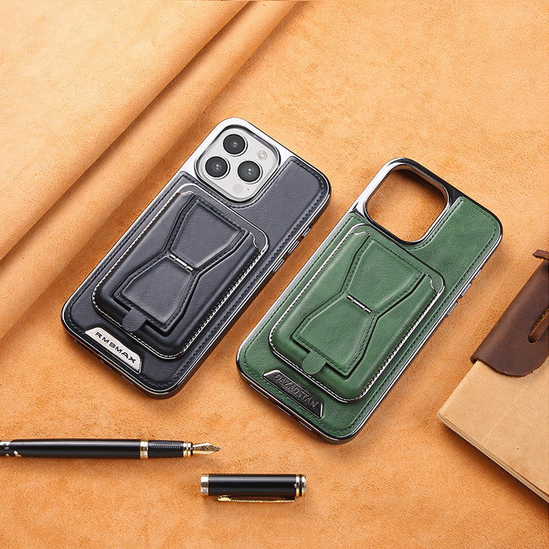 MagLeather™ – Elegante iPhone-Hülle mit magnetischer Halterung & Kartenfach