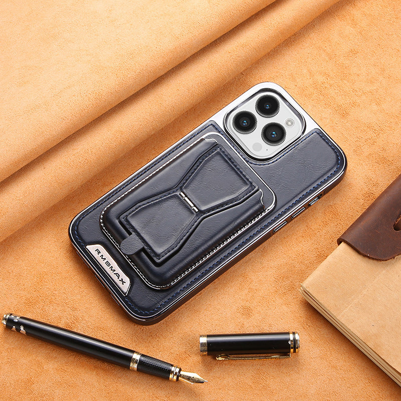 MagLeather™ – Elegante iPhone-Hülle mit magnetischer Halterung & Kartenfach
