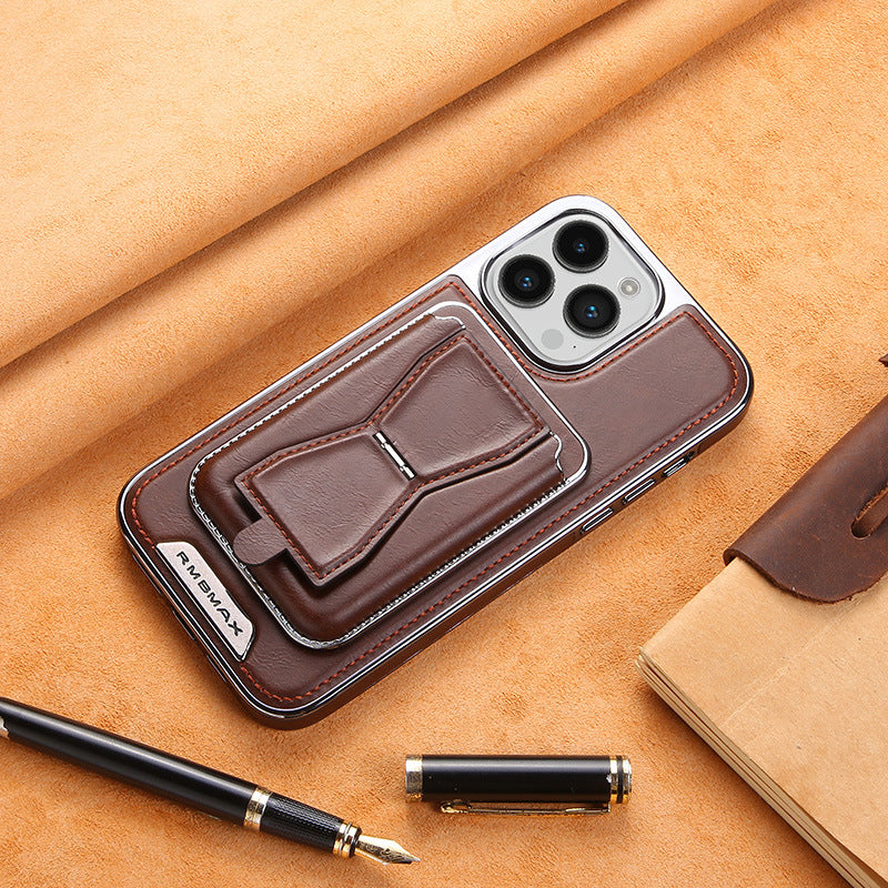 MagLeather™ – Elegante iPhone-Hülle mit magnetischer Halterung & Kartenfach