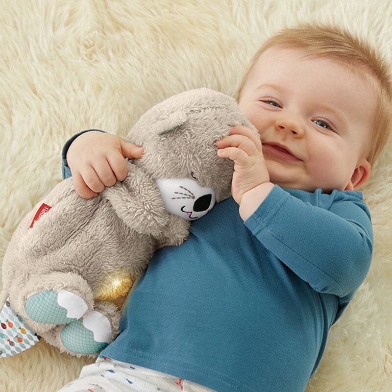 SoothPaws Otter – Beruhigendes Plüschtier mit Herzklopf- und Klangfunktion