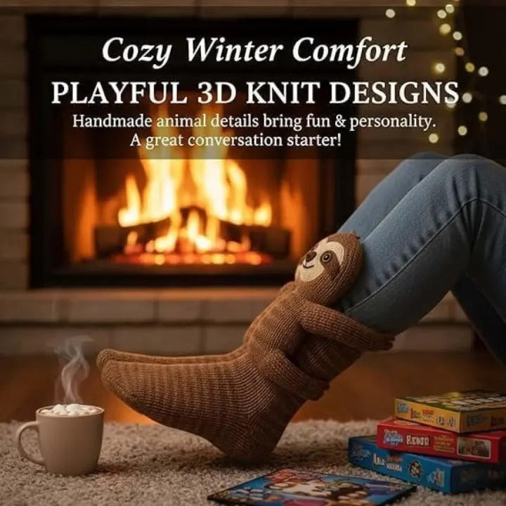 KuschelSox™ — Verwöhne deine Füße mit unwiderstehlicher Wärme und süßem 3D-Charme