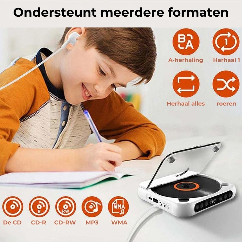 KlangWunder Go – Dein portabler CD-Player mit Bluetooth