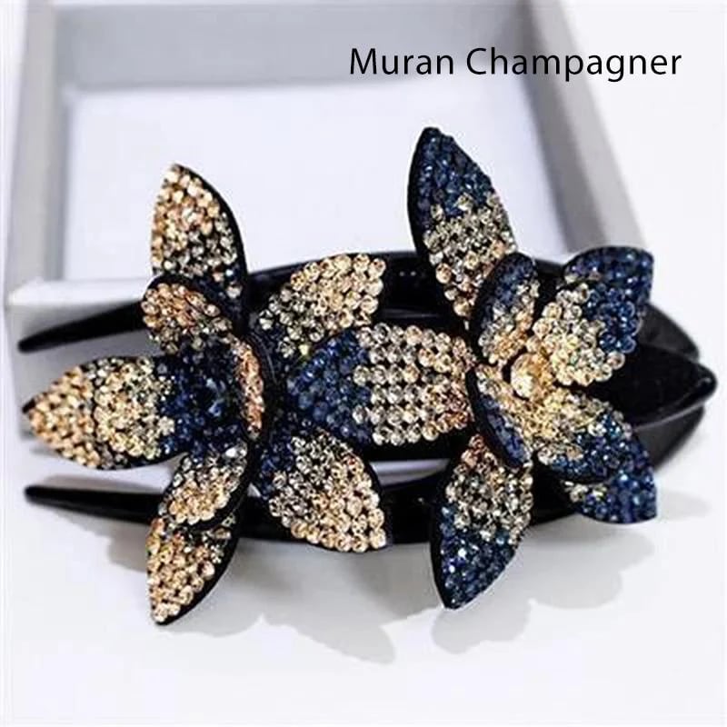 1 +1 GRATIS | GlamClasp™ – Strass Doppelblume Haarspange