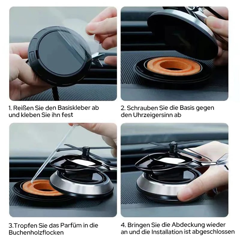 AeroSolar Duftjet – Sonnenbetriebener Auto-Lufterfrischer