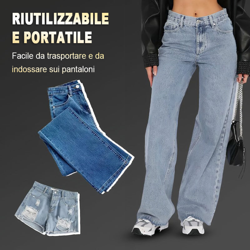 FlexiButton – Elastische Jeansverlängerung aus Metall (10er-Set)