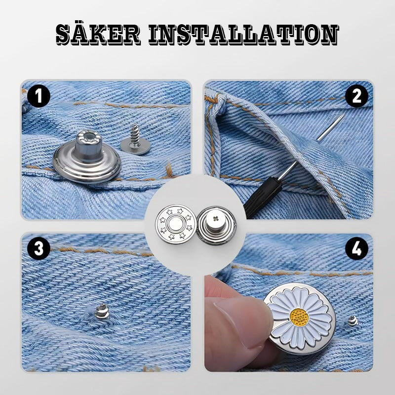 1+1 GRATIS | FlexiButton – Verstellbare Knöpfe für perfekte Passform in Sekunden