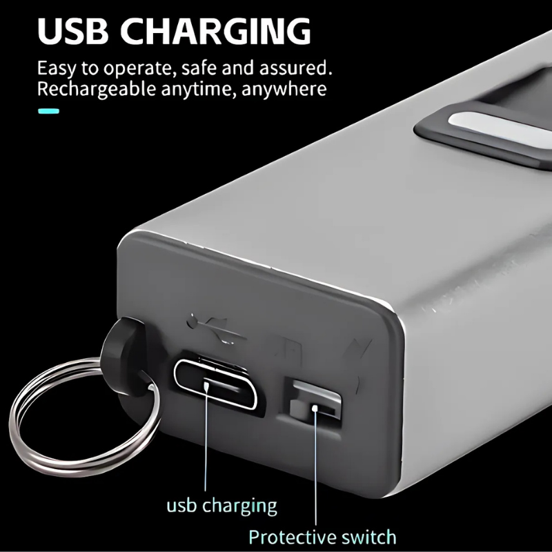 GuardLite™ – 2-in-1 Wiederaufladbares Selbstverteidigungsgerät