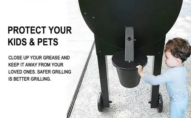 GrillGuard – Fettauffangbehälter mit Deckel!