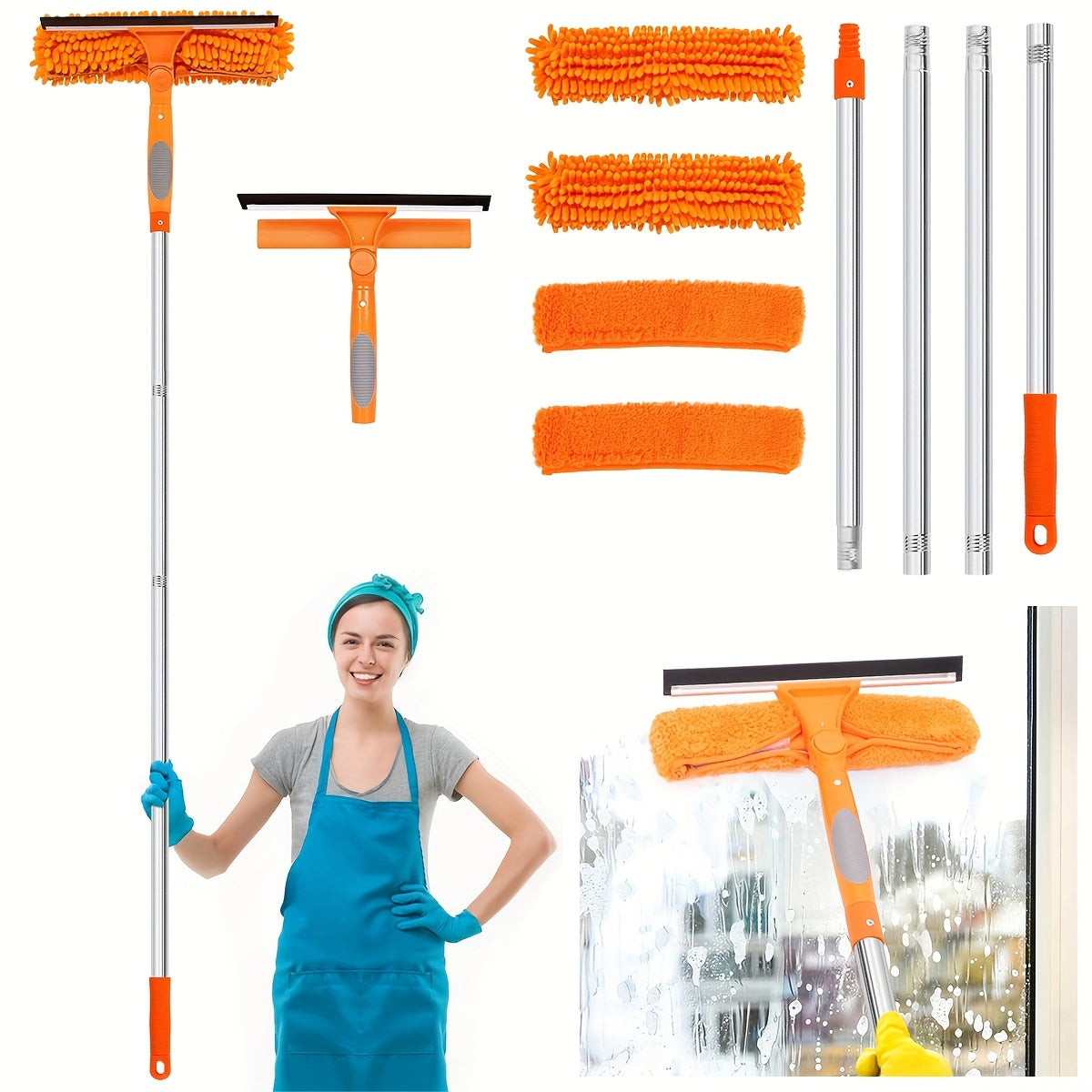 GlassReach Pro – Streifenfrei saubere Fenster, ganz ohne Leiter