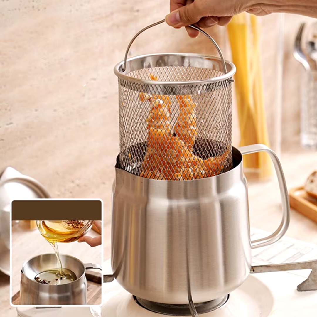 OilSaver – Knusprig frittieren & Öl clever wiederverwenden