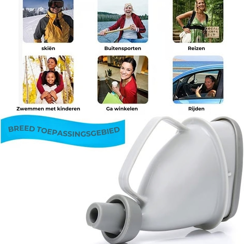 TravelEase™ – Tragbarer Urintrichter für unterwegs