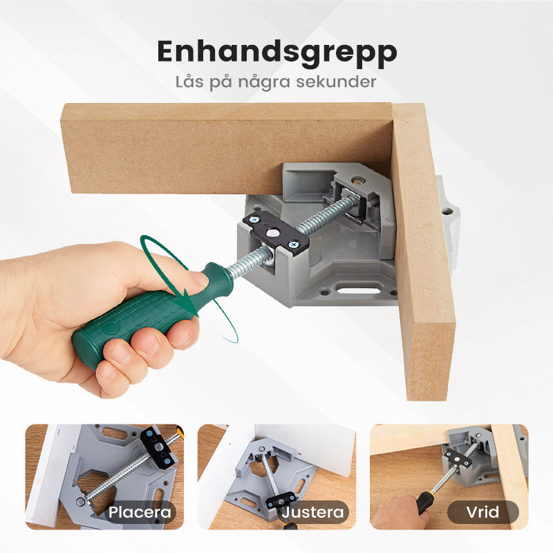 Robuste 90°-Winkelklemme – Präzise Fixierung für perfekte Ergebnisse