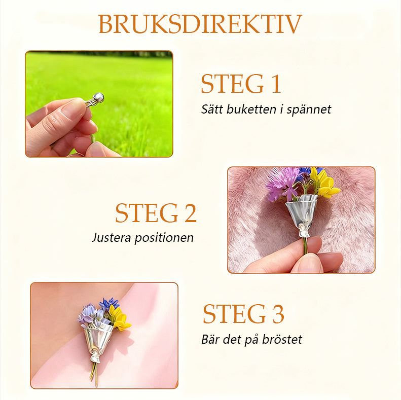 1+1 GRATIS | BloomÉclat – Elegante Mini-Blumenbrosche für zeitlosen Charme
