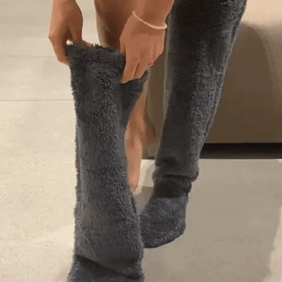 FrostWool – Warme Gänsedaunen-Kniestrümpfe für den Winterkomfort