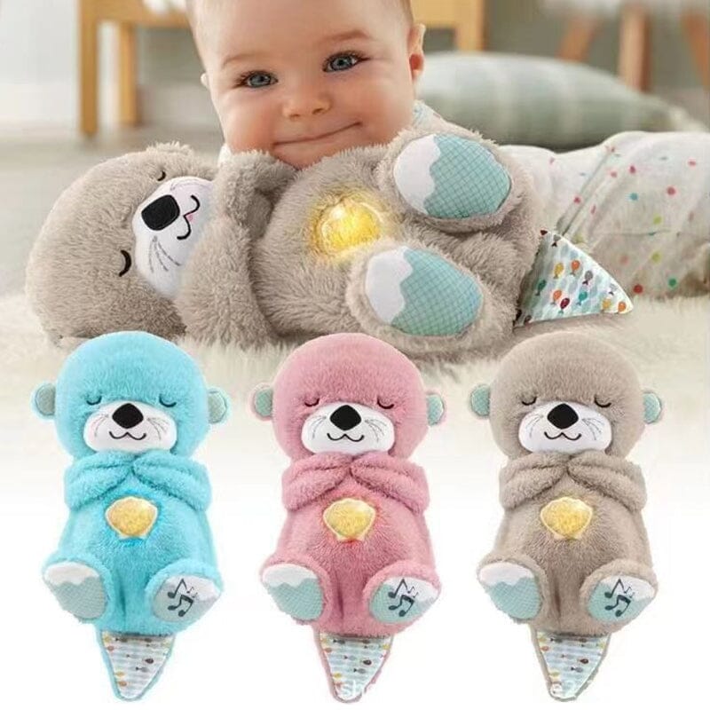 SoothPaws Otter – Beruhigendes Plüschtier mit Herzklopf- und Klangfunktion