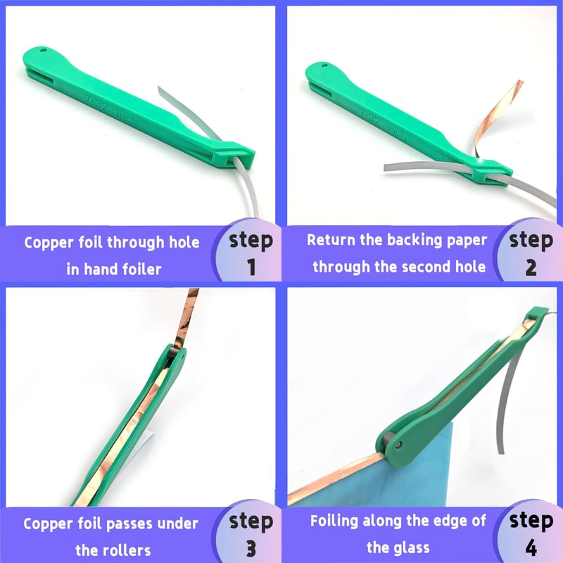 FoilMaster Grip™ – Präzises Kupferfolieren für perfekte Glaskunst