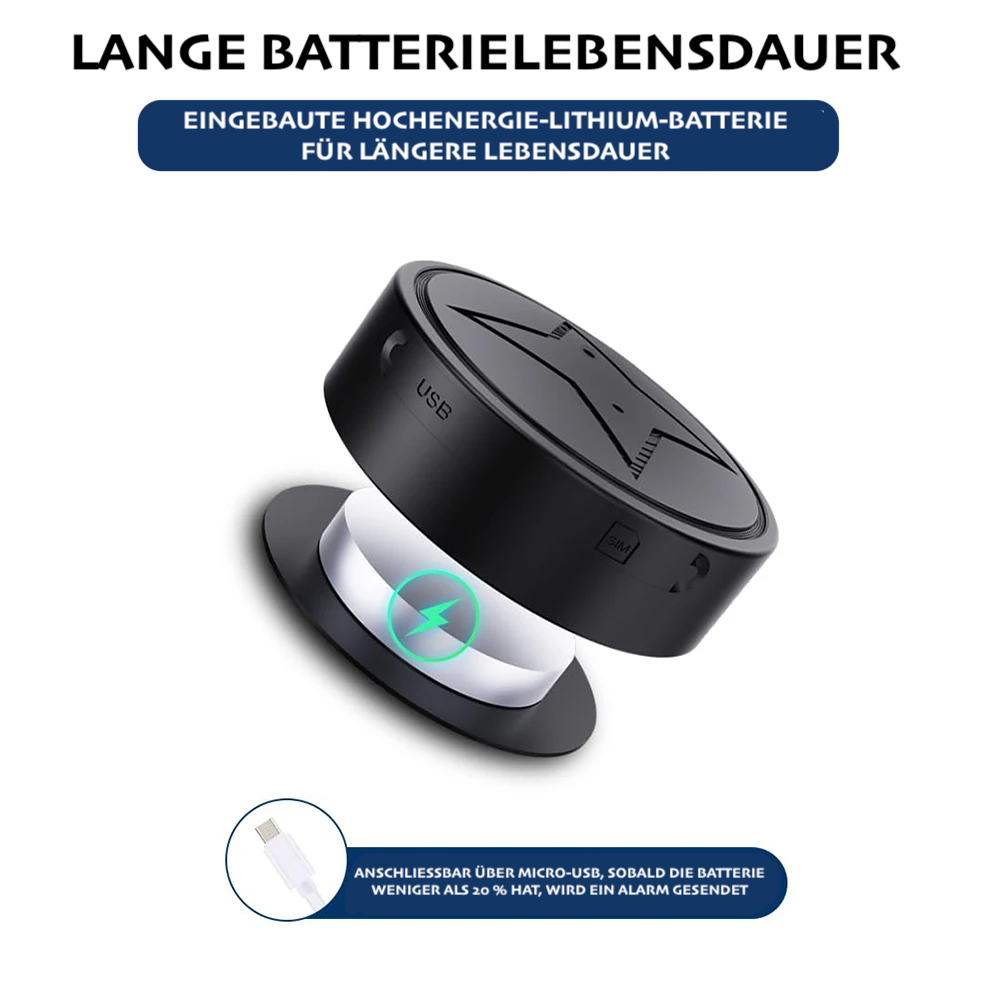 Trackpod™ – Magnetischer Mini-GPS-Tracker für Echtzeit-Überwachung