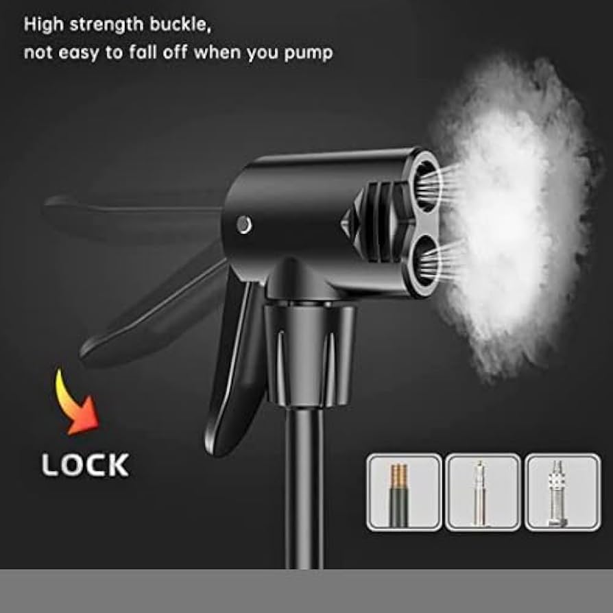 AirStep Pro – Kompakte Fußpumpe mit Hochdruck & Manometer