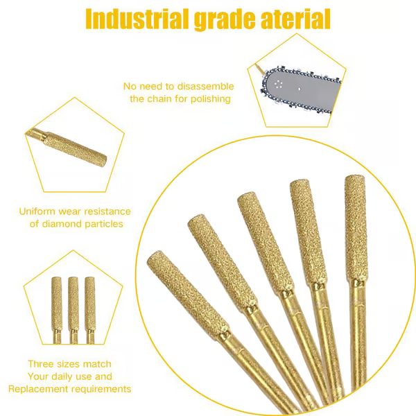 SharpEdge Diamond Files – Präzise & langlebige Schärfstifte für Kettensägen