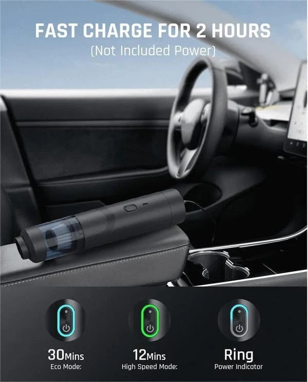 TurboClean™ — Saugkraft, die Ihr Auto wie neu erstrahlen lässt und jede Ecke aufblitzen lässt