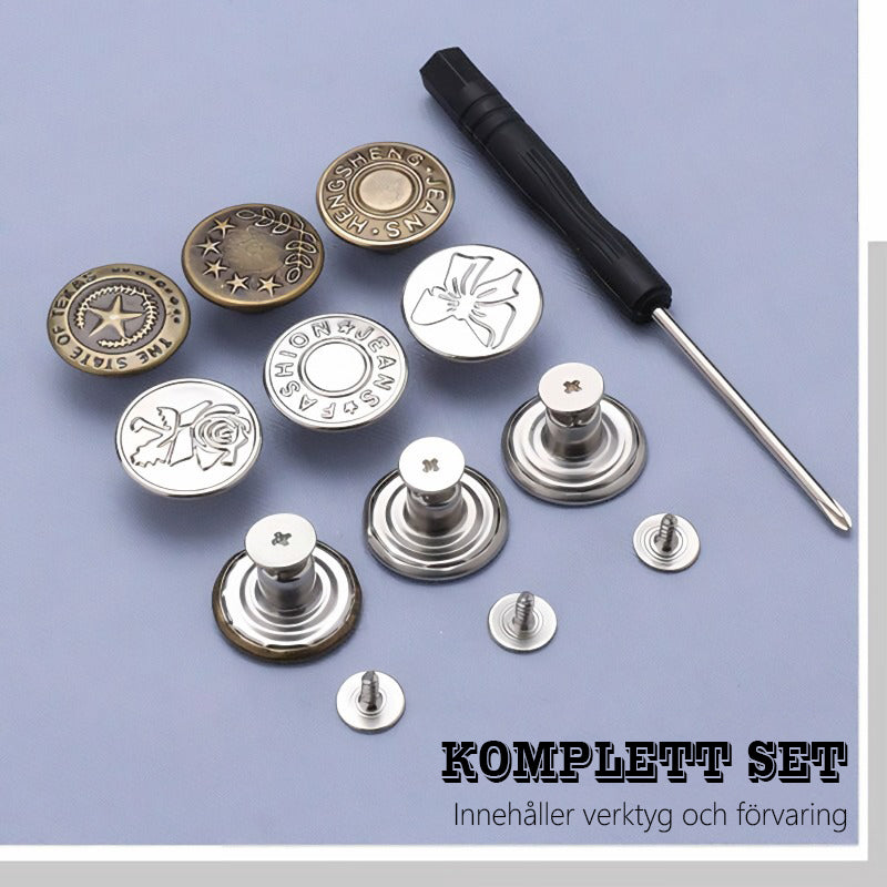 1+1 GRATIS | FlexiButton – Verstellbare Knöpfe für perfekte Passform in Sekunden