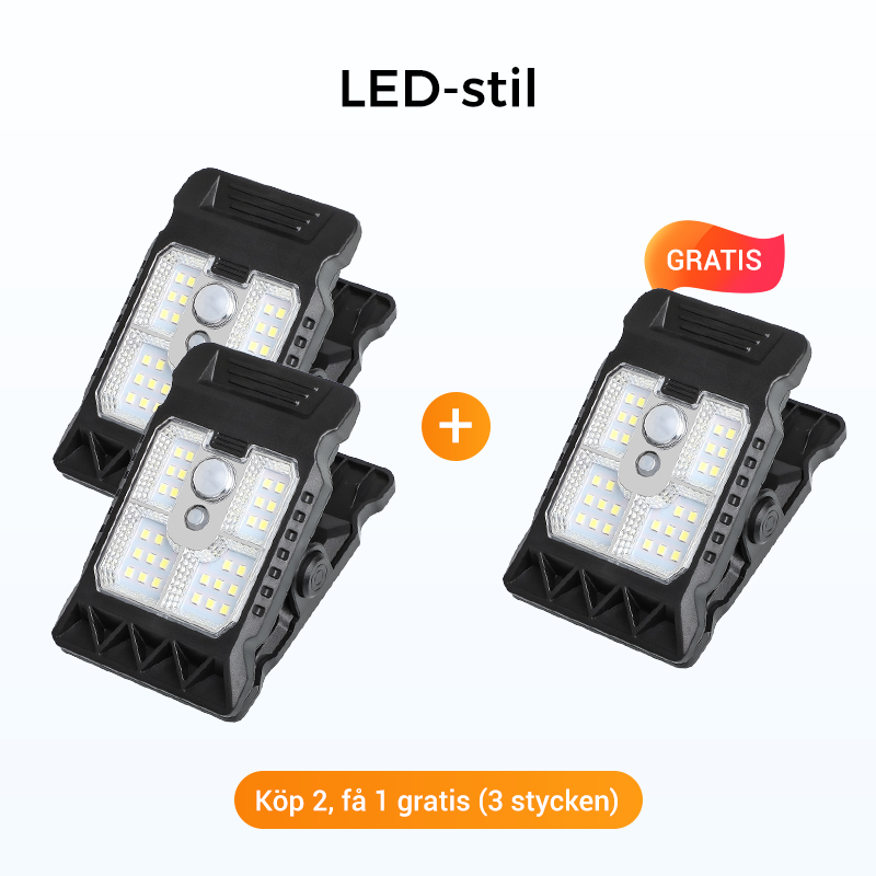 SolarGuard ClipLight™ – Bewegungslicht ohne Kabel & Stromkosten
