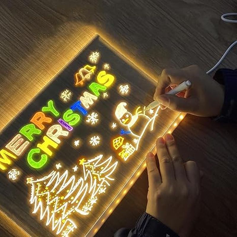 LumiBoard Creative – Transparente LED-Zeichentafel zum Schreiben, Malen und Gestalten