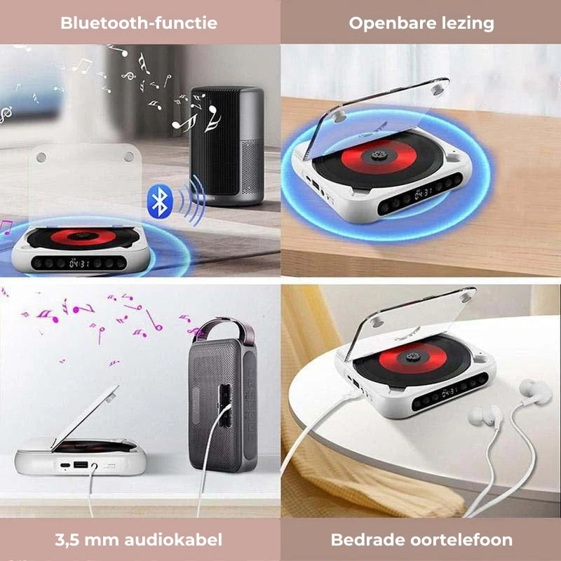 KlangWunder Go – Dein portabler CD-Player mit Bluetooth