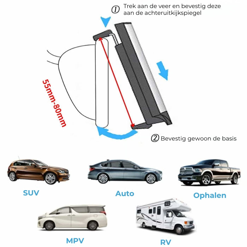 WideView™ – Panoramischer Rückspiegel für maximale Sicht und Sicherheit