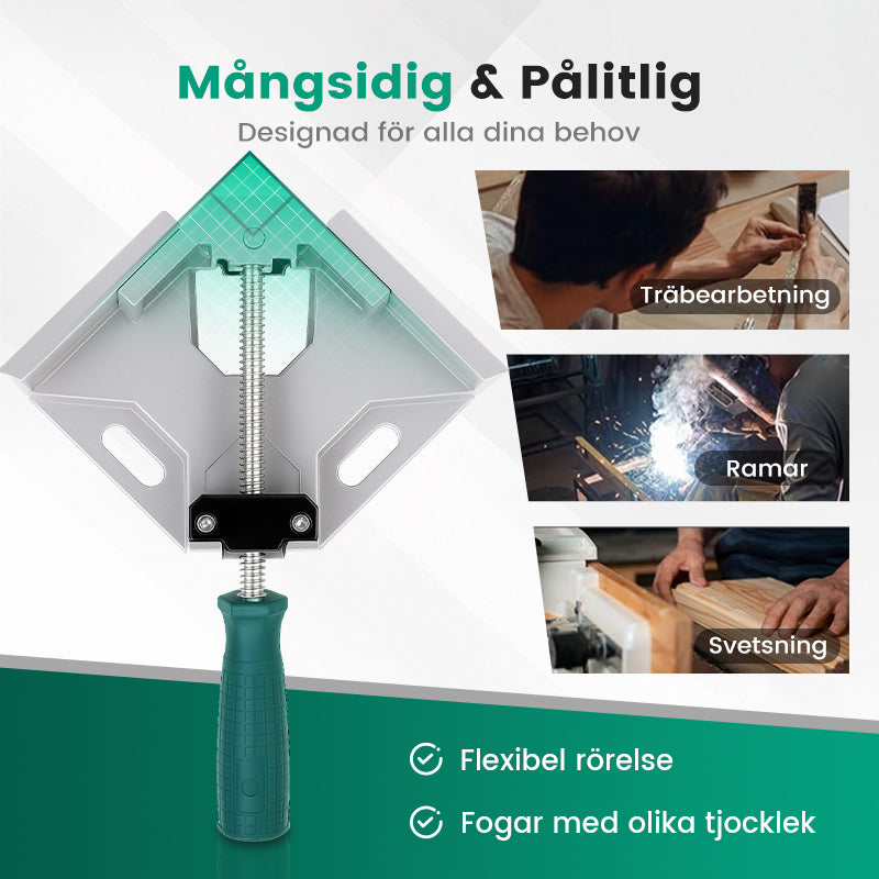 Robuste 90°-Winkelklemme – Präzise Fixierung für perfekte Ergebnisse