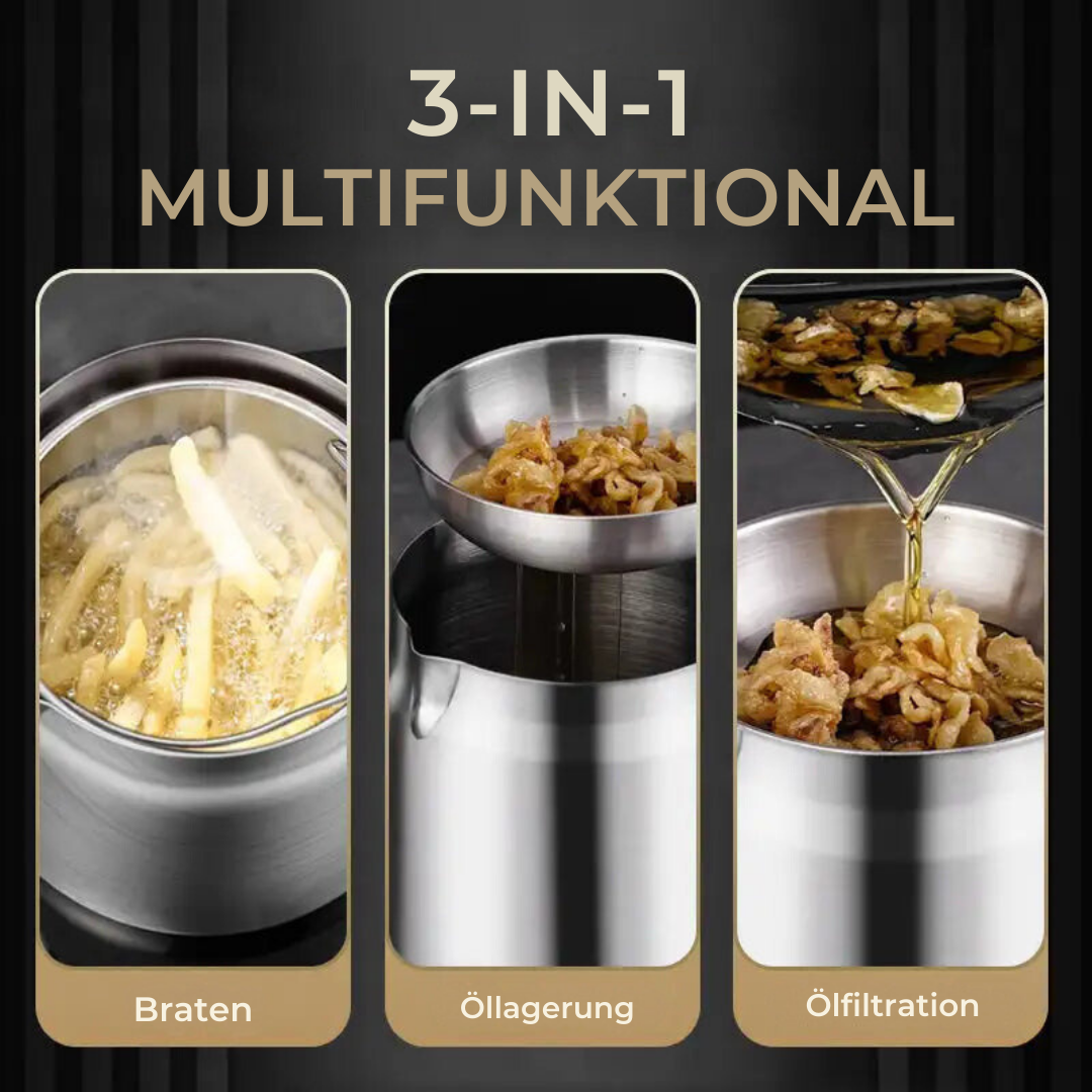 OilSaver – Knusprig frittieren & Öl clever wiederverwenden