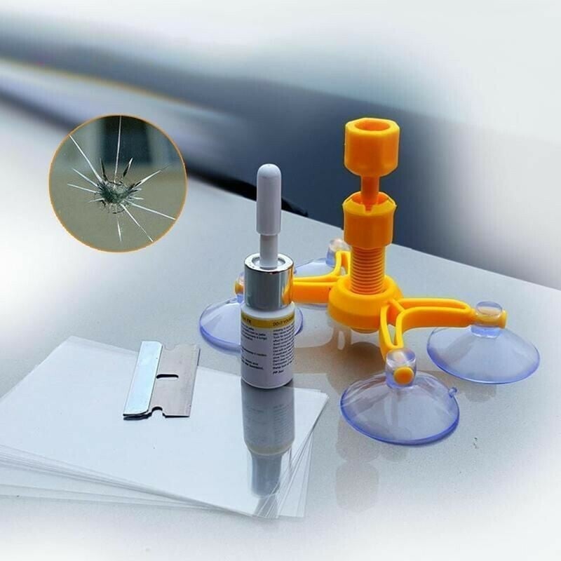 GlassFix™ – Windschutzscheiben-Reparaturset für kleine Schäden
