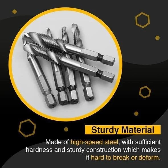 1+1 GRATIS | DrillMaster – Das 6-teilige Gewindebohrer-Set für präzises Bohren & Schneiden