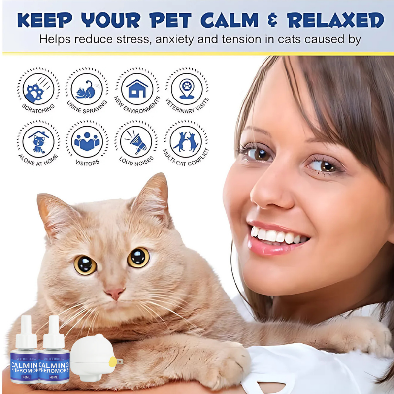 CalmiPet™ – Beruhigender Pheromon-Diffusor für Haustiere