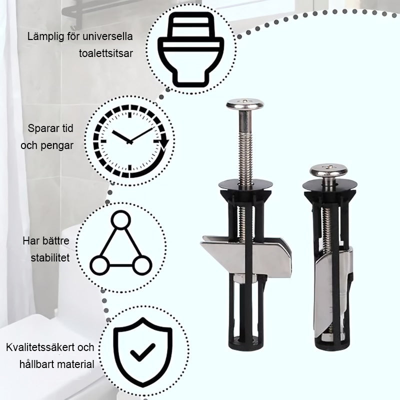 FixoGrip BoltSet – Nie wieder wackelnde WC-Sitze