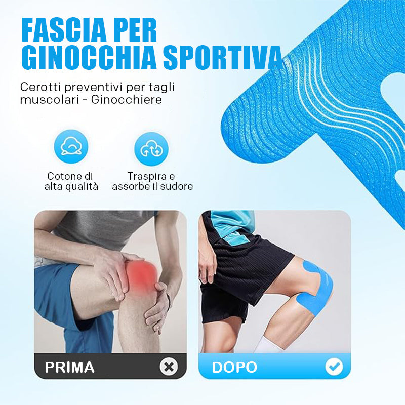 1+1 GRATIS | KneeFlex Tape – Kinesiologisches Knieband (4 Stück)