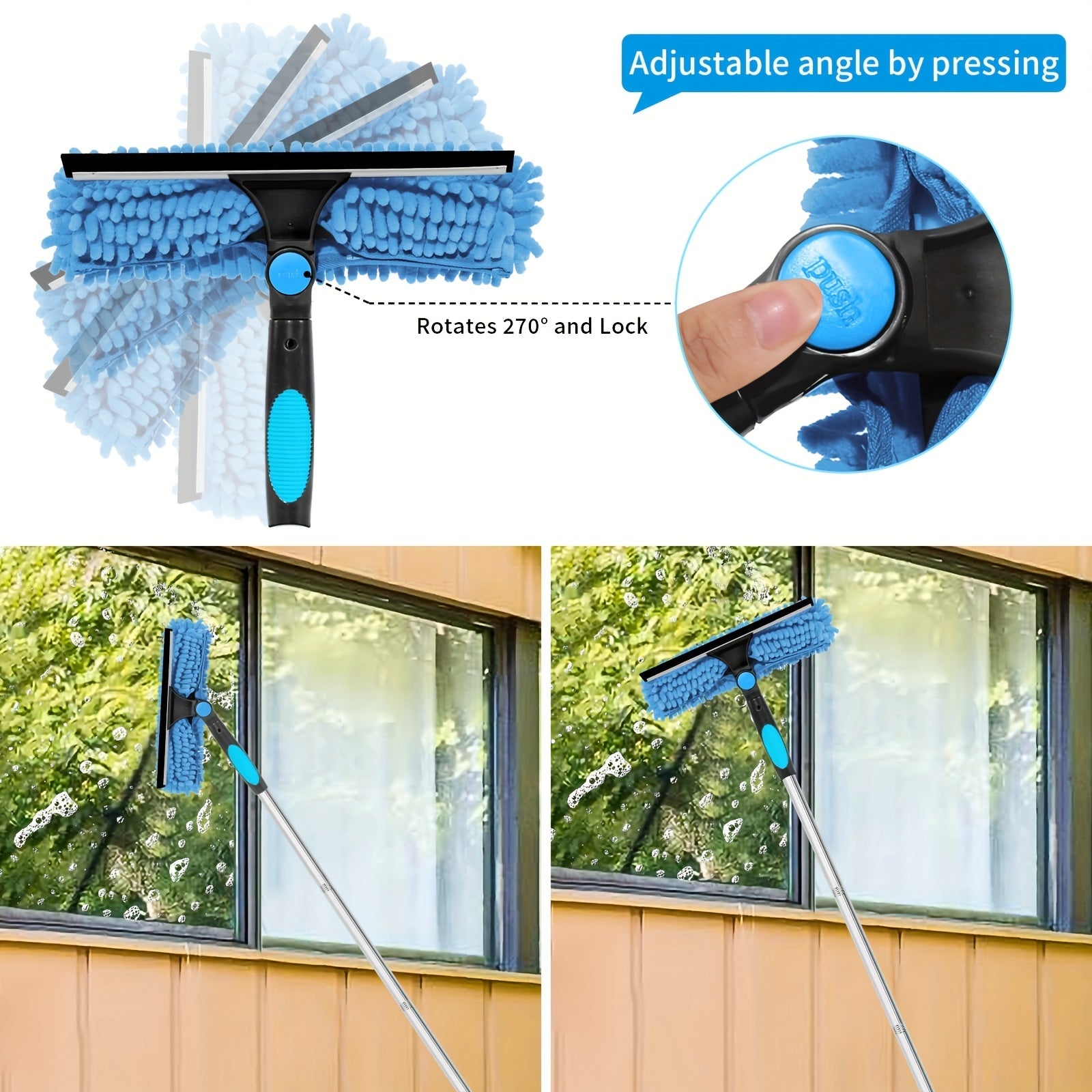 GlassReach Pro – Streifenfrei saubere Fenster, ganz ohne Leiter